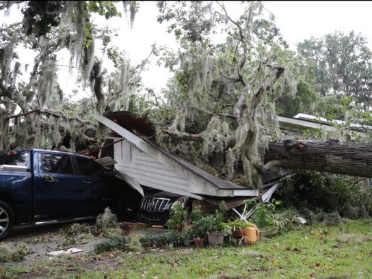 Damage in Georgia from Hurricane Idalia, 2023.